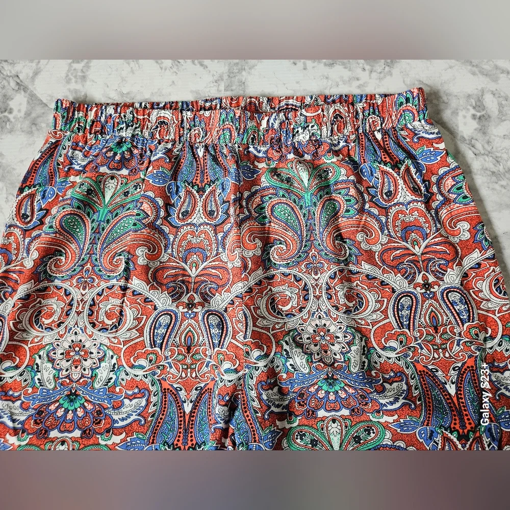 HESTER & ORCHARD 100% Rayon Wide-leg Paisley Bohemian style Trousers! - Picture 5 of 7